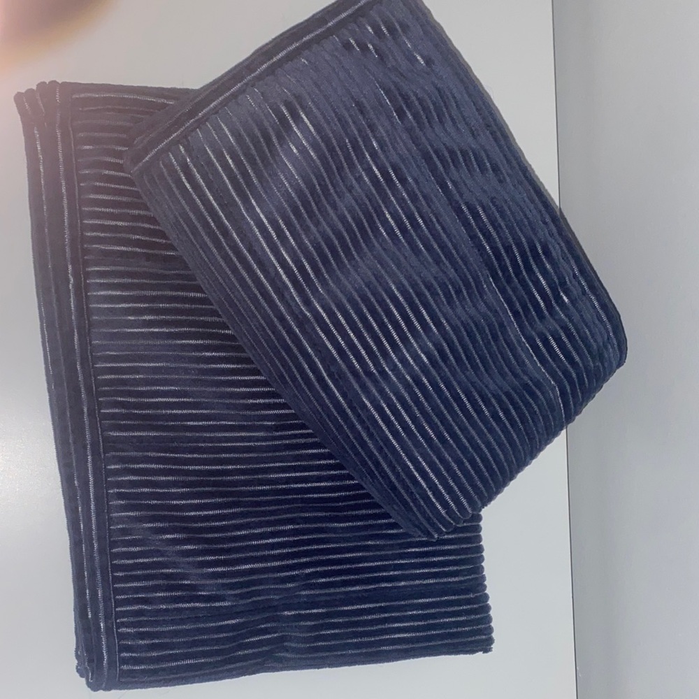 Striped Navy Blue Pillow Cases